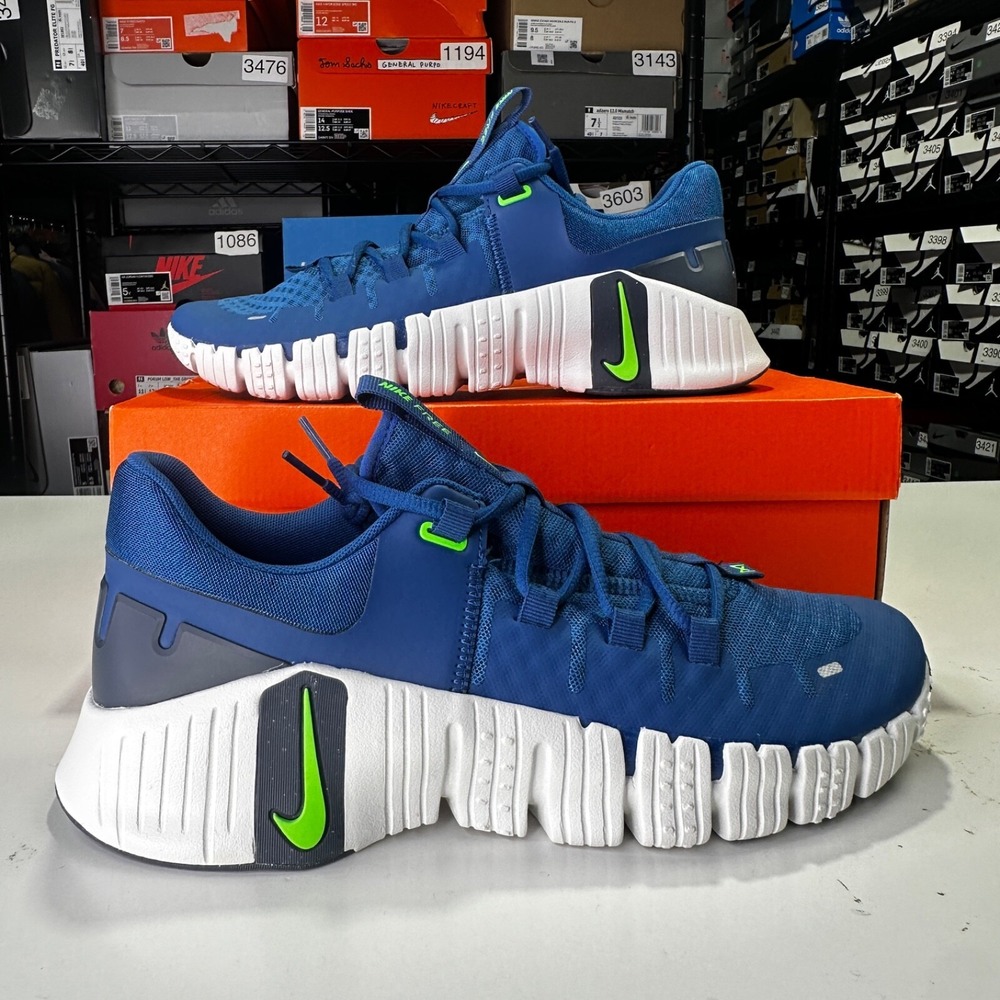 Nike Free Metcon 5 Athletic Shoes Court Blue DV3949-401 Men's Size 9.5 NEW - Picture 2 of 5